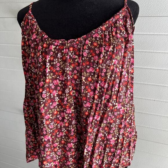 Old Navy spaghetti strap Cami top, floral, women's size L - Picture 1 of 9